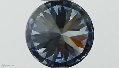 0.43ct ROUND Fancy Vivid Blue SI1 Coloured Lab diamond