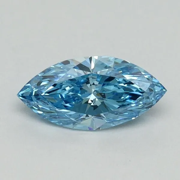 0.5ct MARQUISE Fancy Vivid Blue VS1 Coloured Lab diamond
