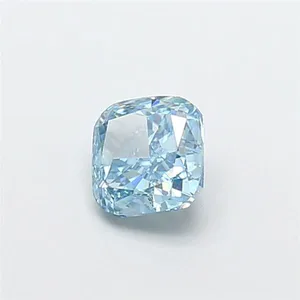 1.04ct CUSHION Fancy Vivid Blue VS1 Coloured Lab diamond