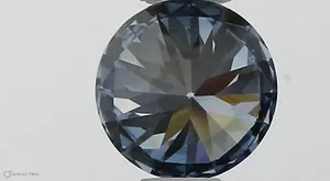 0.37ct ROUND Fancy Vivid Blue VVS2 Coloured Lab diamond