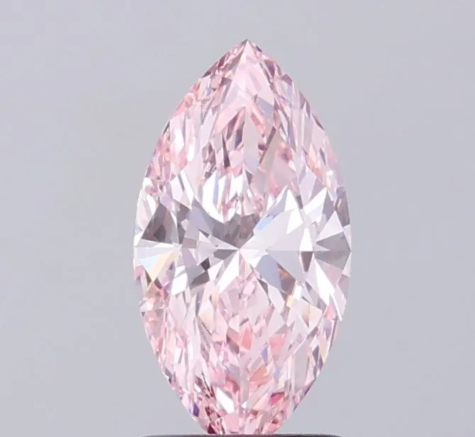 1.28ct MARQUISE Fancy Intense Pink VVS1 Coloured Lab diamond