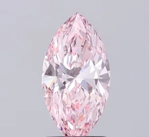 1.28ct MARQUISE Fancy Intense Pink VVS1 Coloured Lab diamond