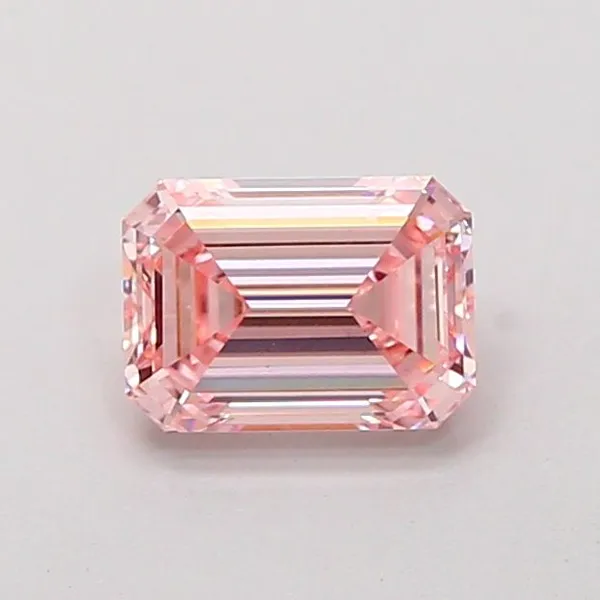 1.1ct EMERALD Fancy Intense Pink VS1 Coloured Lab diamond