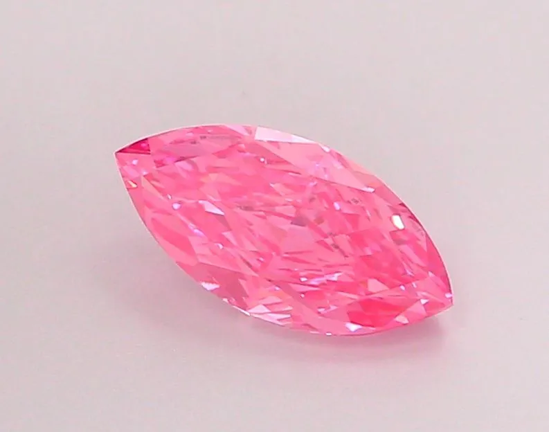1.19ct MARQUISE Fancy Vivid Pink VS1 Coloured Lab diamond