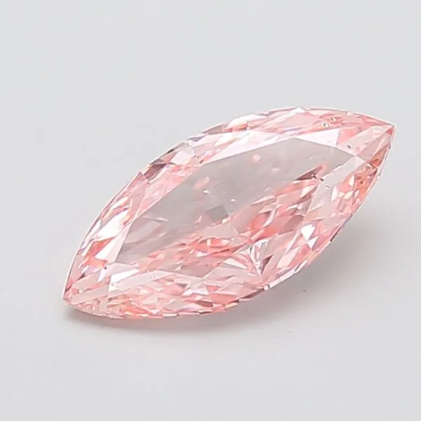 1.5ct MARQUISE Fancy Intense Pink VS2 Coloured Lab diamond