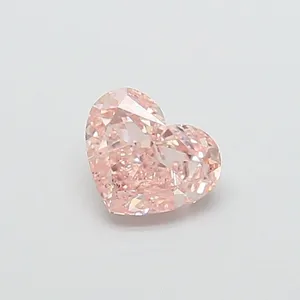 1ct HEART Fancy Pink VS2 Coloured Lab diamond