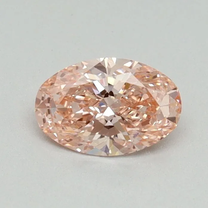 0.51ct OVAL Fancy Intense Pink VS1 Coloured Lab diamond