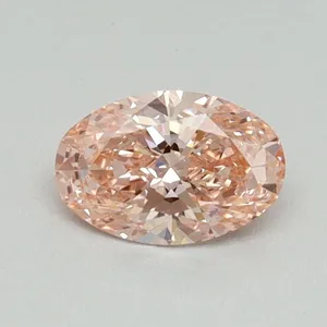 0.51ct OVAL Fancy Intense Pink VS1 Coloured Lab diamond