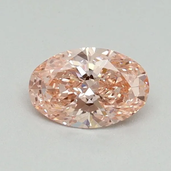 0.51ct OVAL Fancy Intense Pink VS1 Coloured Lab diamond