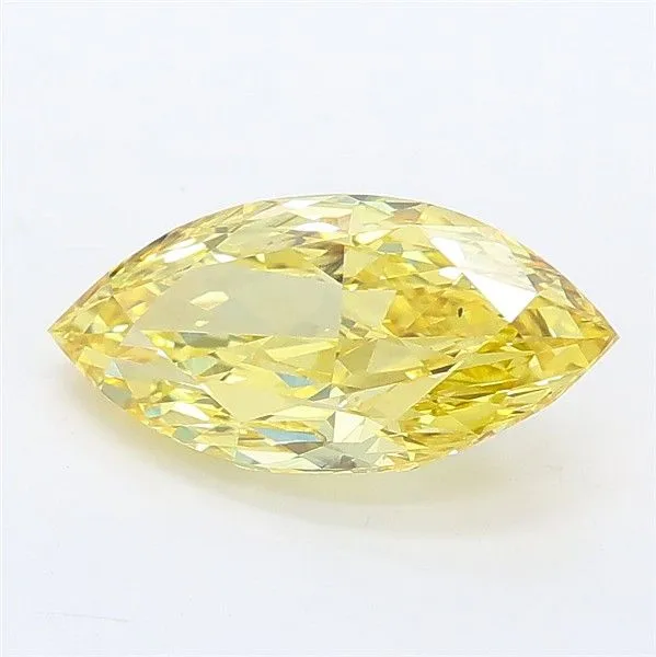 2.07ct MARQUISE Fancy Intense Yellow VS2 Coloured Lab diamond