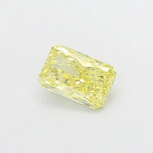 1.08ct RADIANT Fancy Intense Yellow VVS2 Coloured Lab diamond