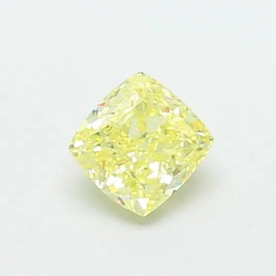 1.02ct CUSHION Fancy Yellow VVS2 Coloured Lab diamond