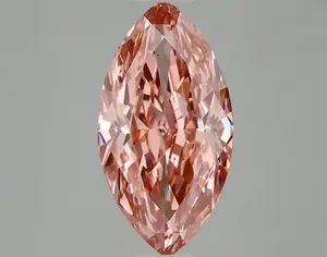 2.83ct MARQUISE Fancy Vivid Pink VS2 Coloured Lab diamond