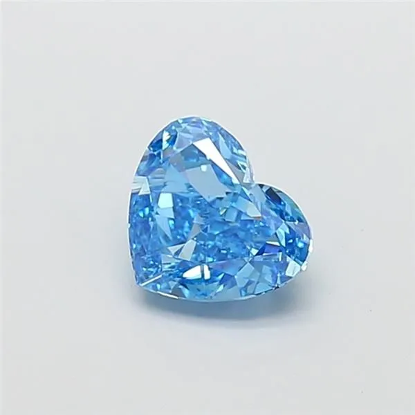 1.57ct HEART Fancy Vivid Blue VS1 Coloured Lab diamond