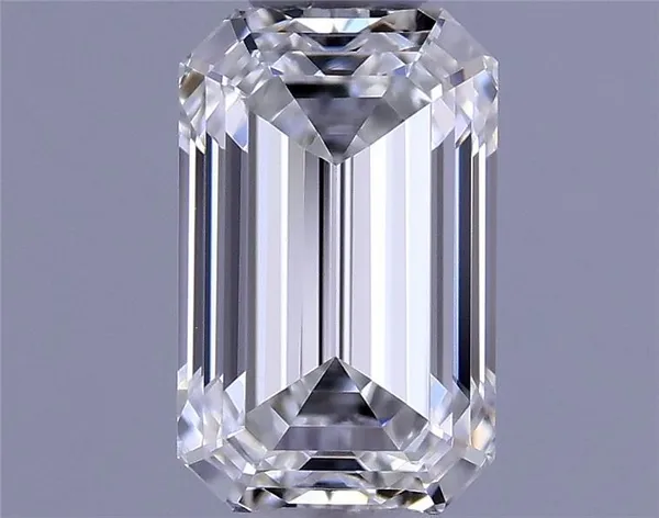0.53ct EMERALD F IF Natural diamond