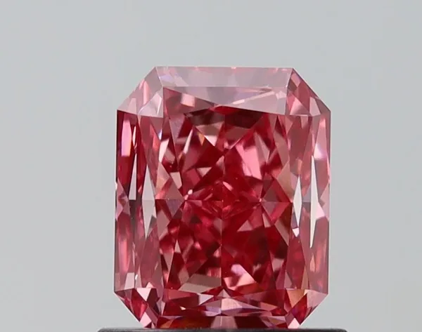 1.14ct RADIANT Fancy Vivid Pink VS1 Coloured Lab diamond