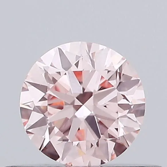 0.36ct ROUND Fancy Intense Pink VVS2 Coloured Lab diamond