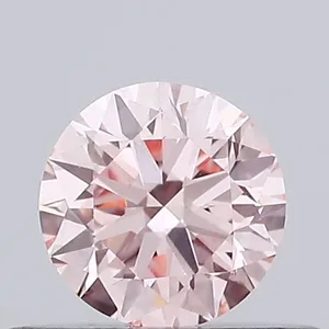 0.36ct ROUND Fancy Intense Pink VVS2 Coloured Lab diamond