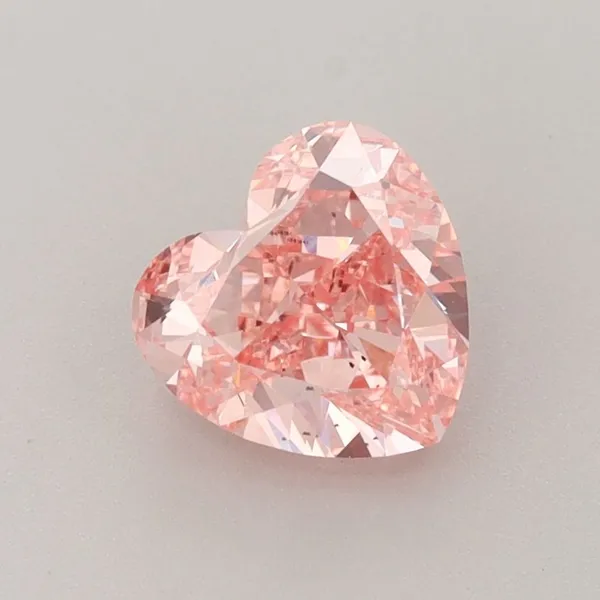 1.41ct HEART Fancy Vivid Pink VS2 Coloured Lab diamond