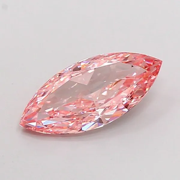 2.52ct MARQUISE Fancy Vivid Pink VS2 Coloured Lab diamond