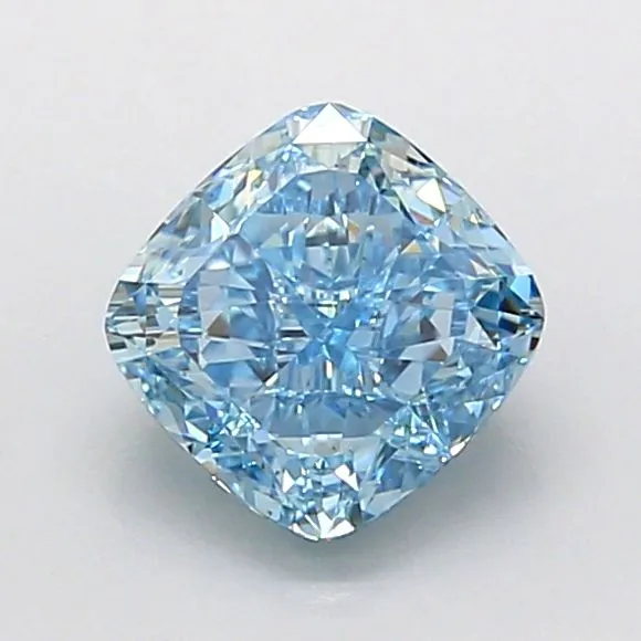 1.04ct CUSHION Fancy Vivid Blue VS1 Coloured Lab diamond