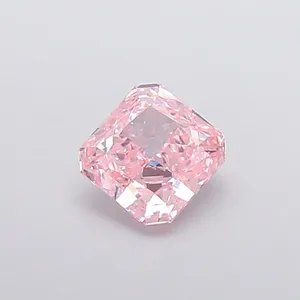 1.45ct RADIANT Fancy Intense Pink VVS2 Coloured Lab diamond