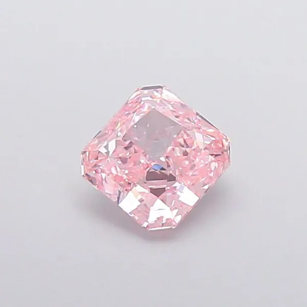 1.45ct RADIANT Fancy Intense Pink VVS2 Coloured Lab diamond
