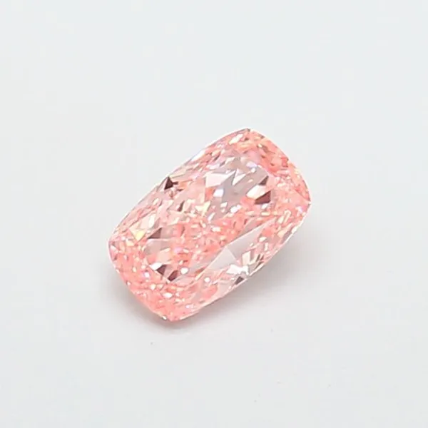 0.78ct CUSHION Fancy Vivid Pink VS1 Coloured Lab diamond