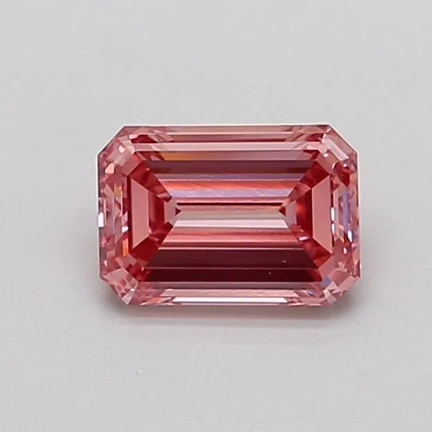 1.03ct EMERALD Fancy Intense Pink VVS2 Coloured Lab diamond