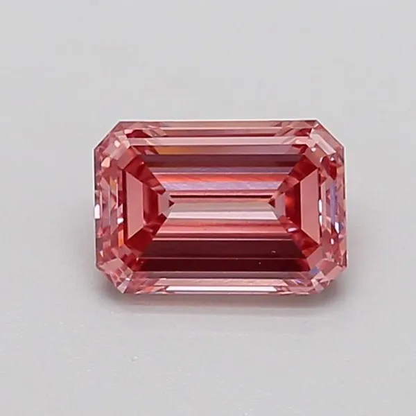 1.03ct EMERALD Fancy Intense Pink VVS2 Coloured Lab diamond