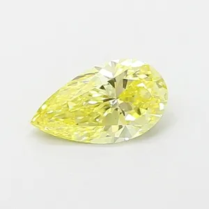 0.45ct PEAR Fancy Intense Yellow VS1 Coloured Lab diamond