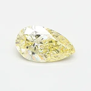 0.39ct PEAR Fancy Yellow VVS2 Coloured Lab diamond