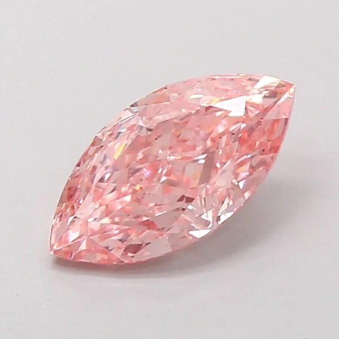 1.52ct MARQUISE Fancy Vivid Pink SI1 Coloured Lab diamond