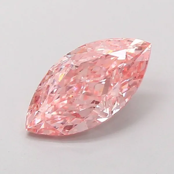 1.52ct MARQUISE Fancy Vivid Pink SI1 Coloured Lab diamond