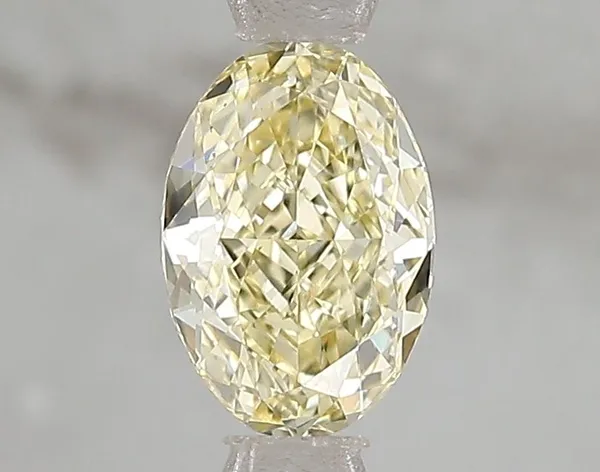 1.01ct OVAL Fancy Intense Yellow VS1 Coloured Lab diamond