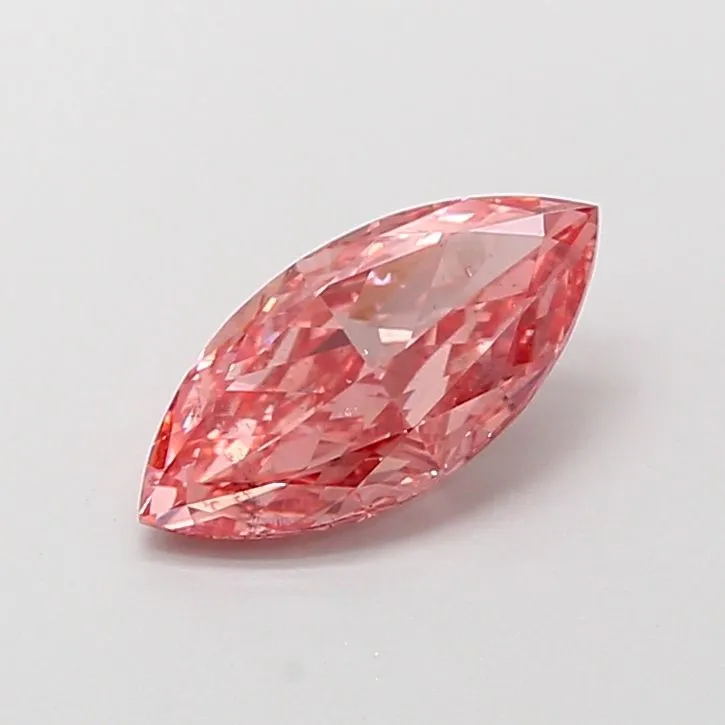 1.50ct MARQUISE Fancy Vivid Pink SI2 Coloured Lab diamond
