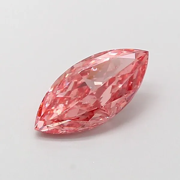 1.5ct MARQUISE Fancy Vivid Pink SI2 Coloured Lab diamond