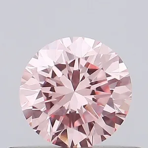 0.42ct ROUND Fancy Vivid Pink VVS2 Coloured Lab diamond