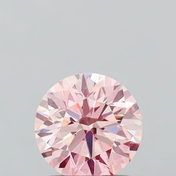 1.18ct ROUND Fancy Intense Pink VS2 Coloured Lab diamond