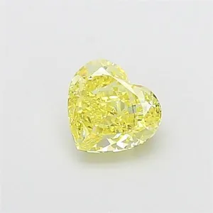 1.03ct HEART Fancy Intense Yellow VVS2 Coloured Lab diamond