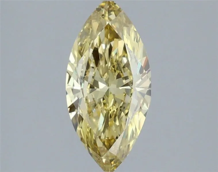 1.23ct MARQUISE Fancy Intense Yellow VS1 Coloured Lab diamond