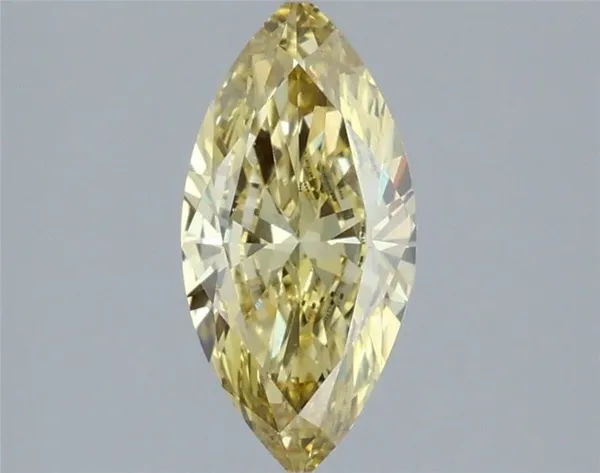 1.23ct MARQUISE Fancy Intense Yellow VS1 Coloured Lab diamond
