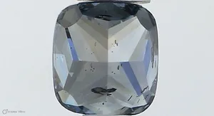 0.5ct CUSHION Fancy Vivid Blue SI2 Coloured Lab diamond