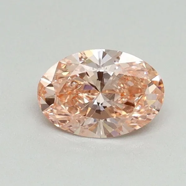 0.5ct OVAL Fancy Vivid Pink VS1 Coloured Lab diamond