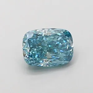 1.01ct CUSHION Fancy Vivid Blue SI1 Coloured Lab diamond