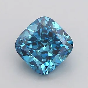 1.04ct CUSHION Fancy Vivid Blue VVS2 Coloured Lab diamond