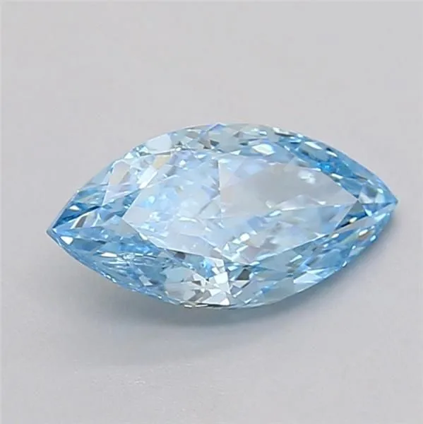0.7ct MARQUISE Fancy Vivid Blue VS1 Coloured Lab diamond