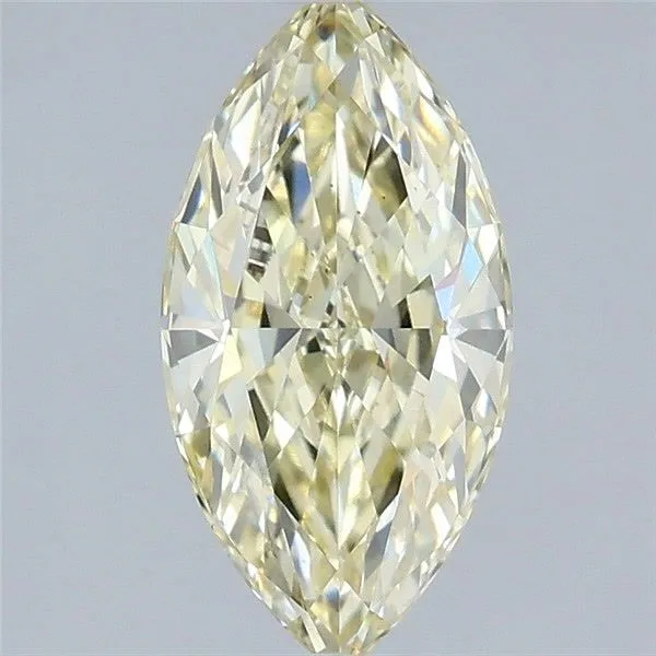 1.58ct MARQUISE Fancy Light Yellow VS2 Coloured Lab diamond