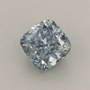 0.67ct CUSHION Fancy Vivid Blue VS1 Coloured Lab diamond