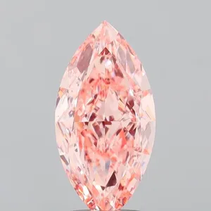 1.82ct MARQUISE Fancy Vivid Pink VS1 Coloured Lab diamond